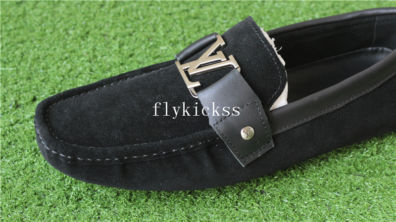 LVS Shoes Black Suede